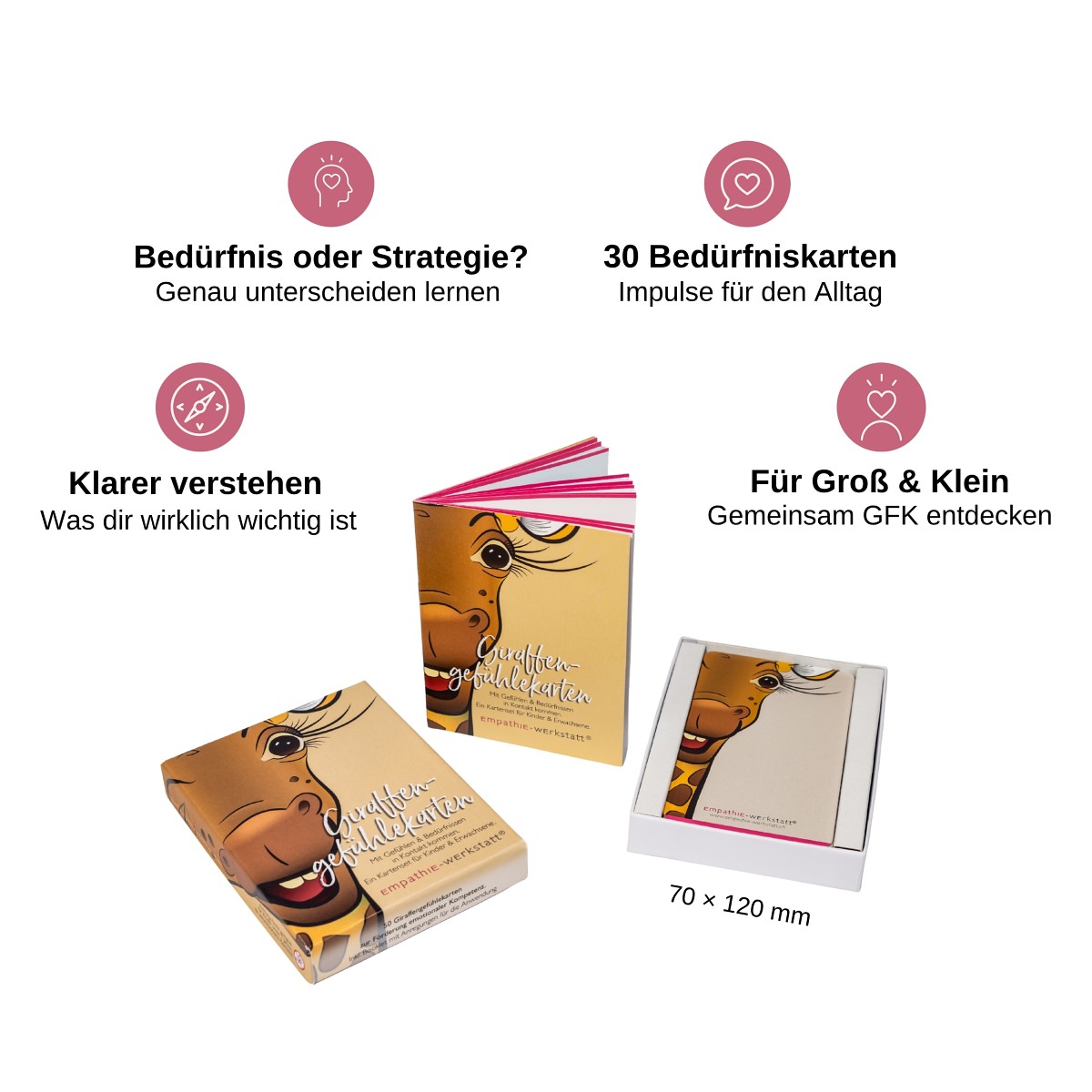 Giraffengefühlekarten-Set