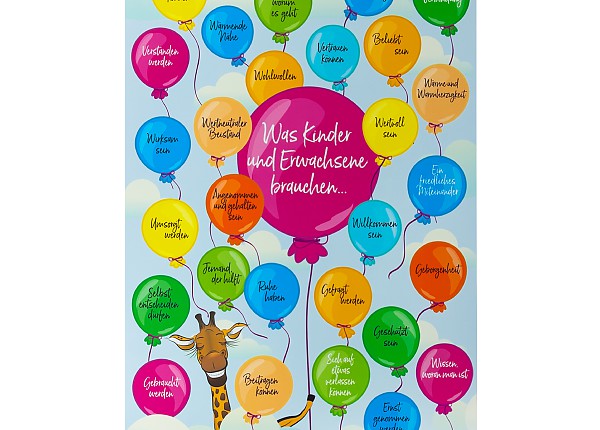 Giraffen-Bedürfniswelt-Poster