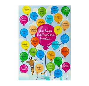 Giraffen-Bedürfniswelt-Poster