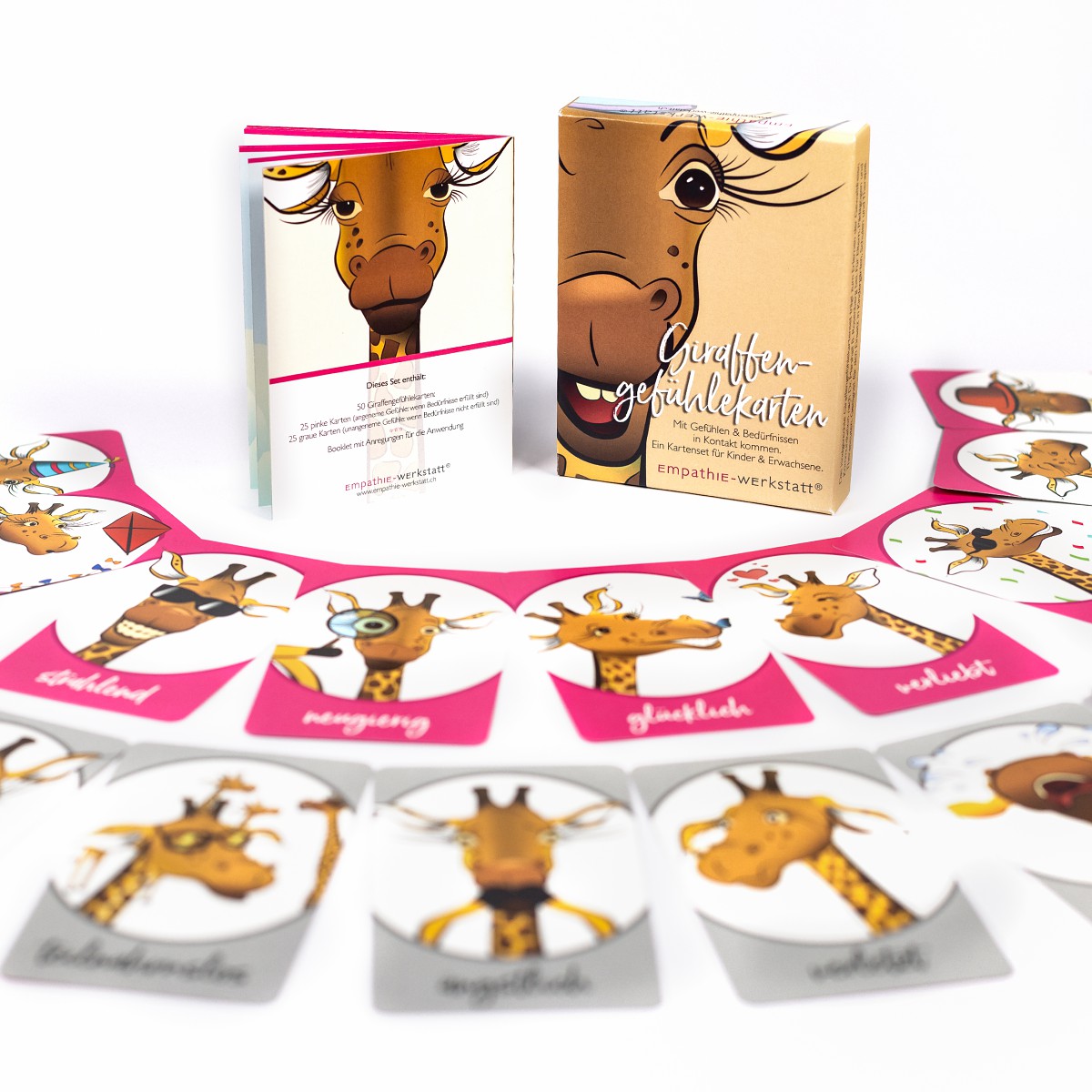 Giraffengefühlekarten-Set