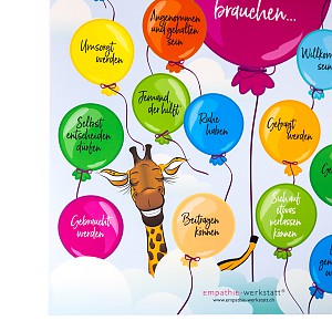 Giraffen-Bedürfniswelt-Poster