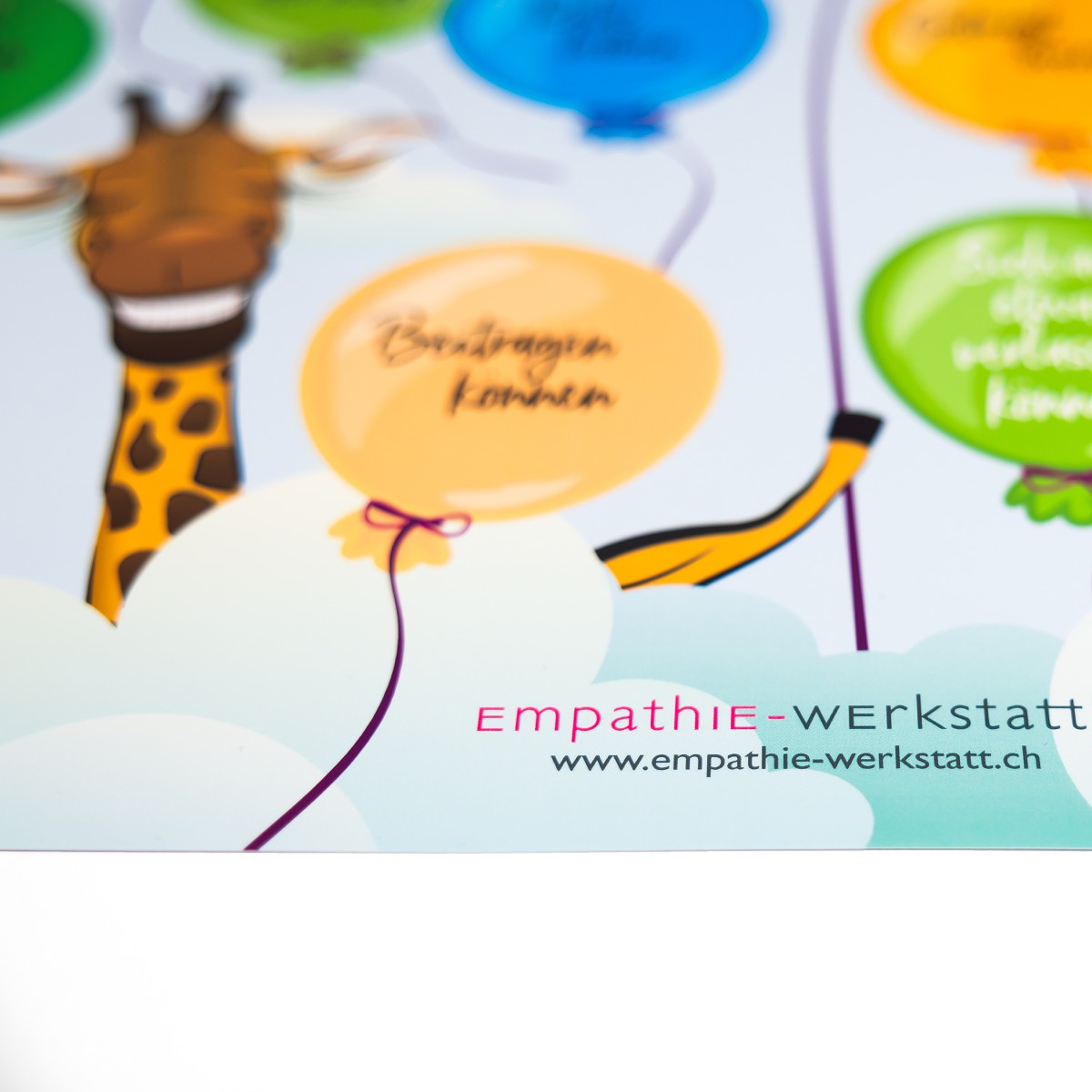Giraffen-Bedürfniswelt-Poster