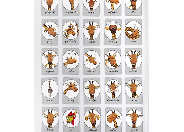 Giraffen-Blues-Poster