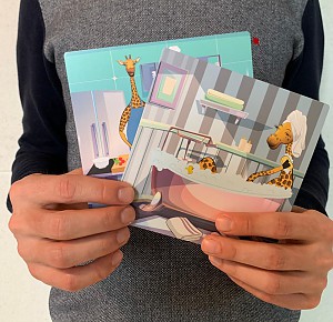 Giraffenbedürfniskarten-Set