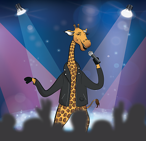 Giraffenbedürfniskarten-Set