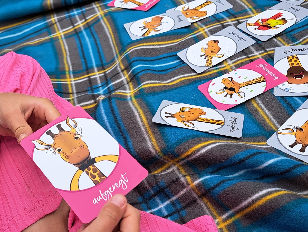 Giraffengefühlekarten-Set