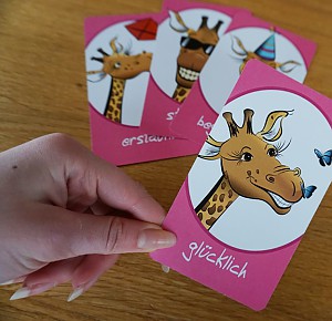 Giraffengefühlekarten-Set