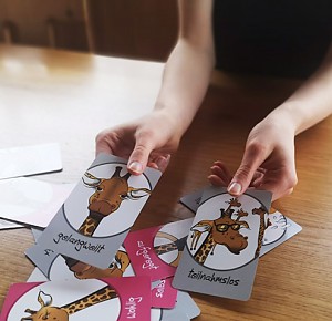 Giraffengefühlekarten-Set