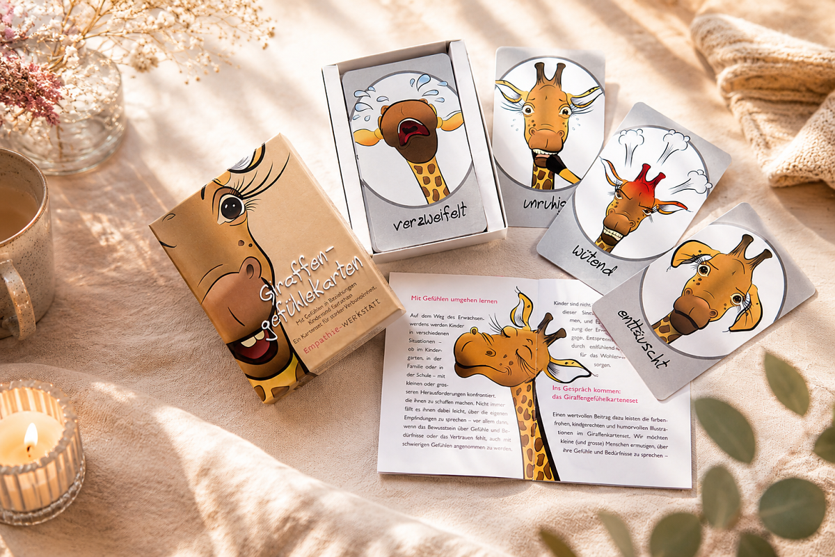 Giraffengefühlekarten-Set