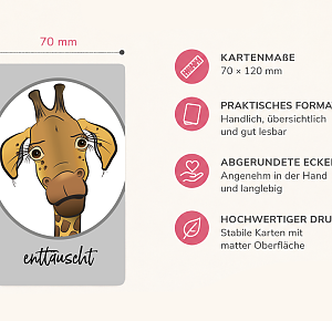 Giraffengefühlekarten-Set